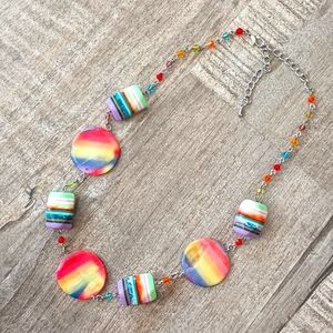 Vintage Rainbow Necklace 18-22"